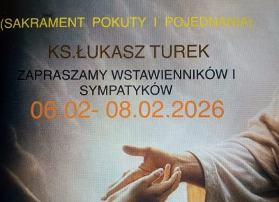 Rekolekcje dla Wstawienników